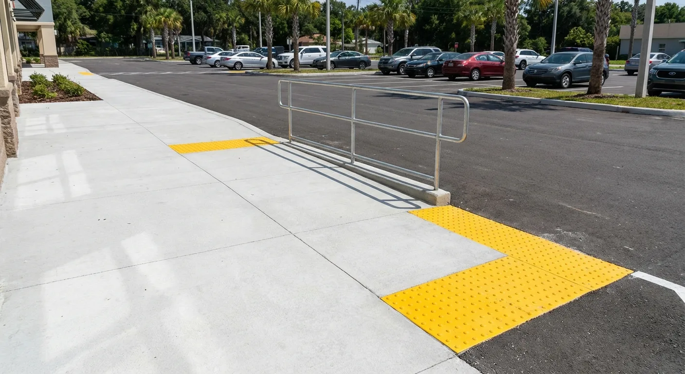 concrete sidewalk ada ramp Brooksville FL