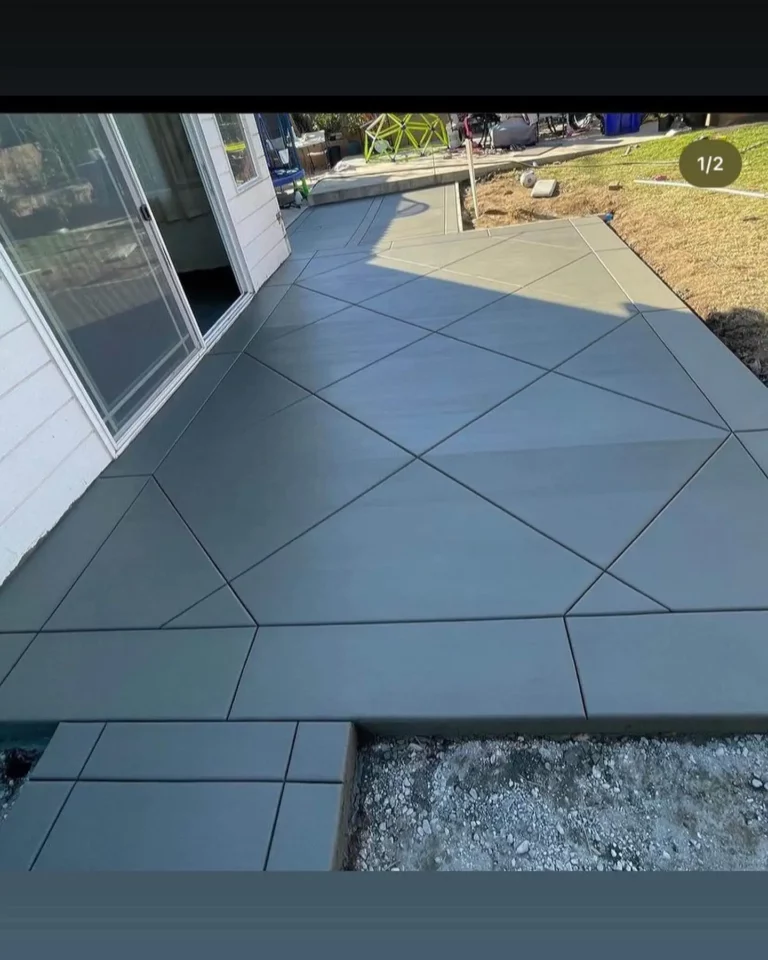 nice concrete patio in brooksville, florida